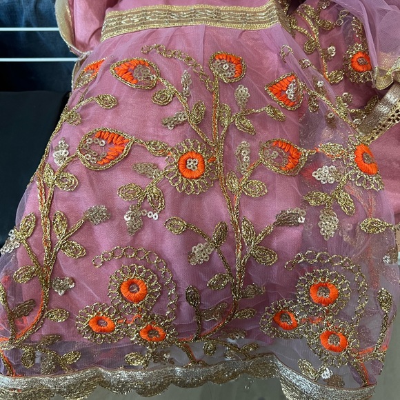 Sharara style pant suits for girl age 5-6. In gently used condition - Picture 4 of 5